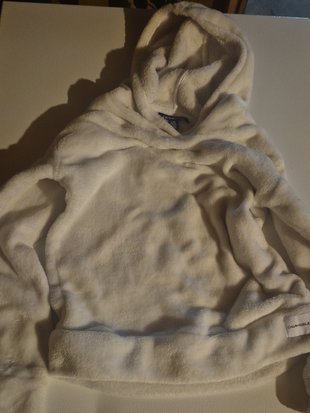 Calvin Klein Jeans Plush Hooded Pullover
